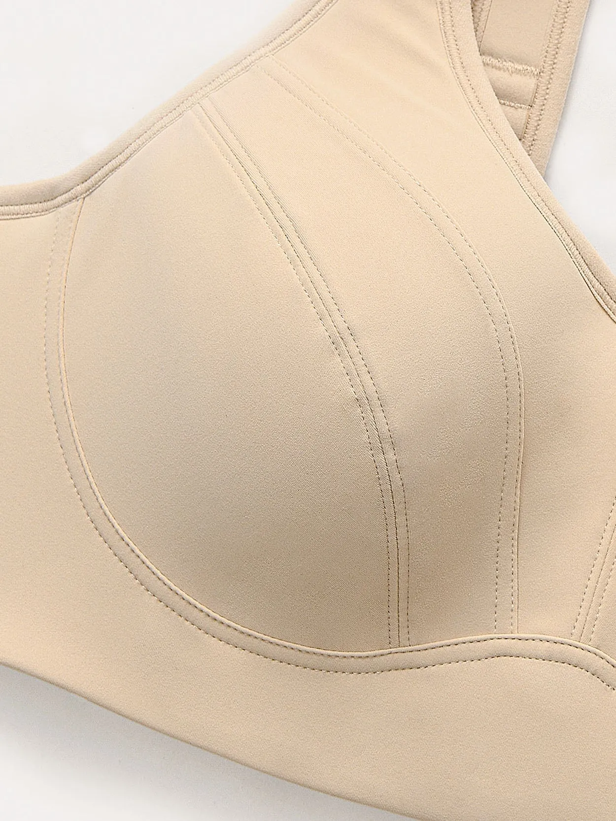 Full Coverage Underwire Workout Sports Bras Nude