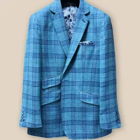 Havana by E.Thomas Green with Blue Plaid Men's Sportcoat