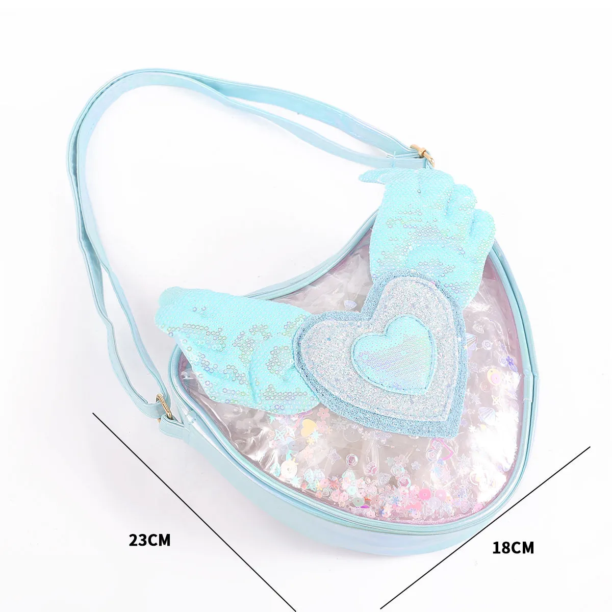 Heart Shape Side Sling Bags.