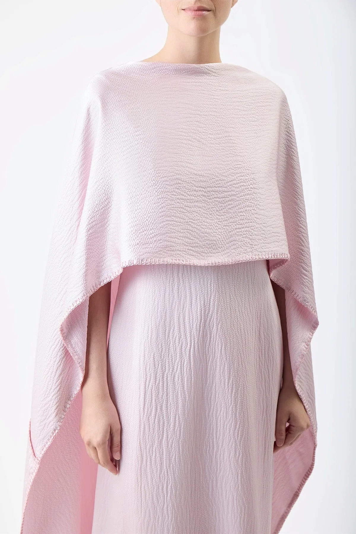 Hunter Dress in Blush Silk