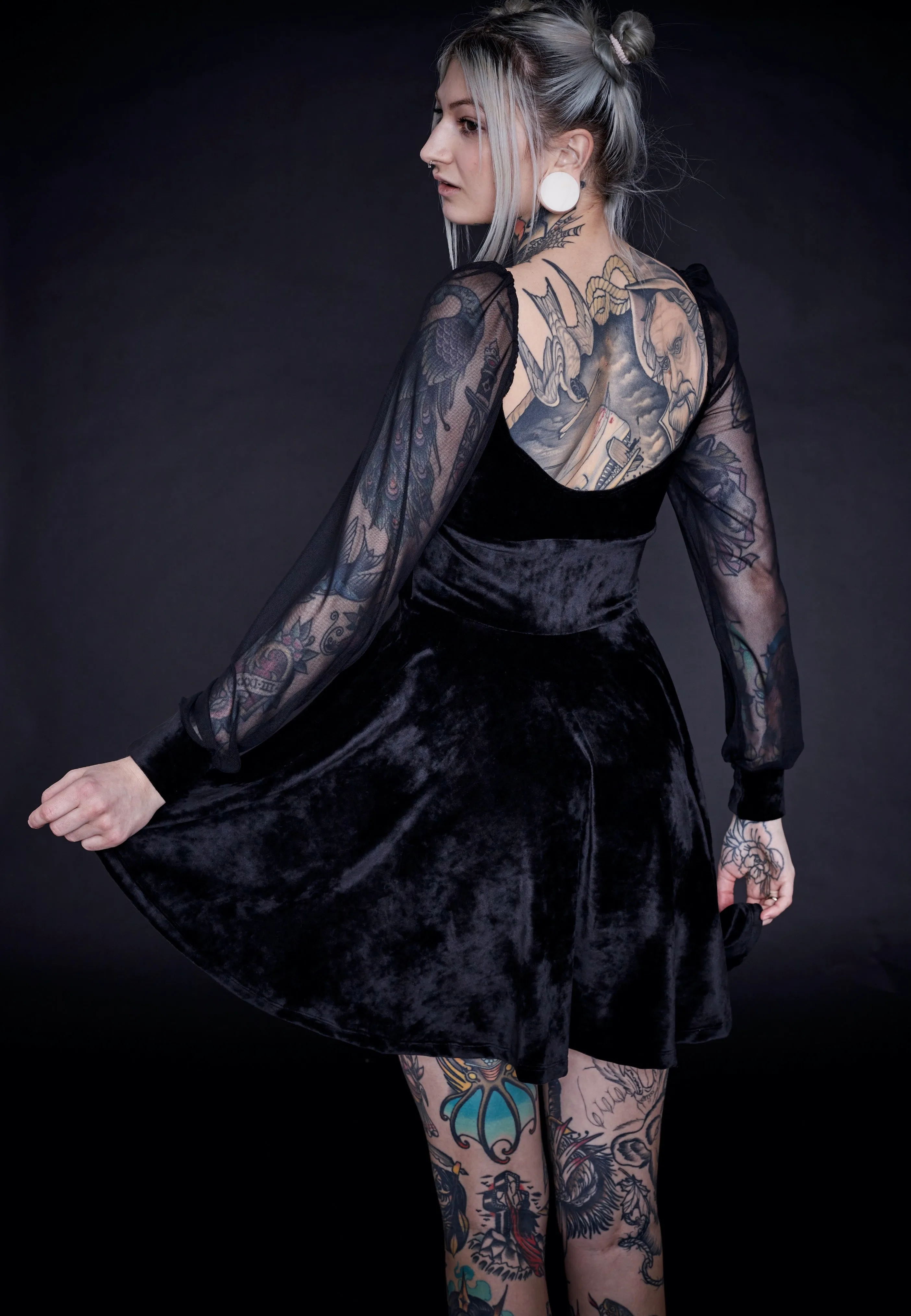 InternetXDoll - Skaterdress Luna Black - Dress