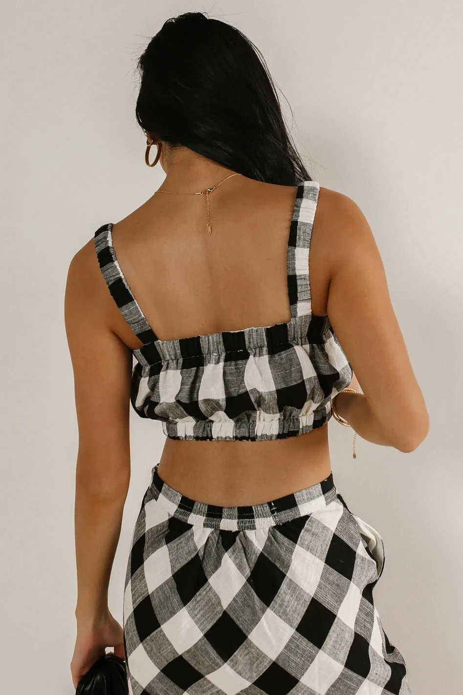 Jasmine Plaid Crop Top - FINAL SALE