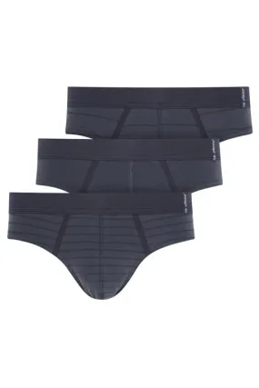 Jockey Active Cotton 3 Pack Brief - Black