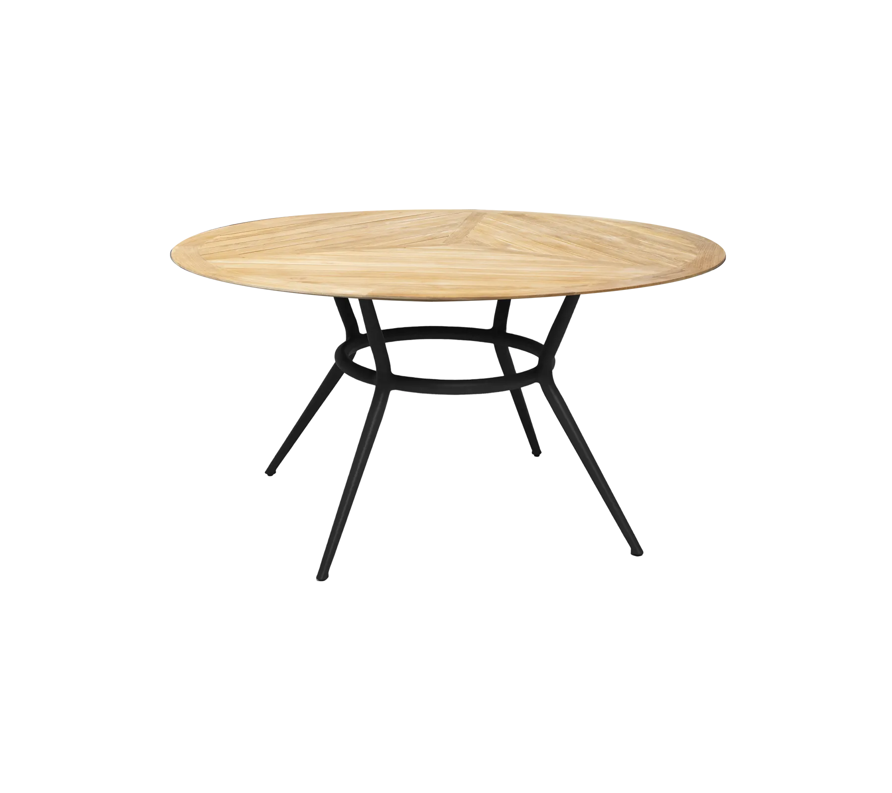 Joy dining table, dia. 144 cm (w/teak dia. 120 cm)