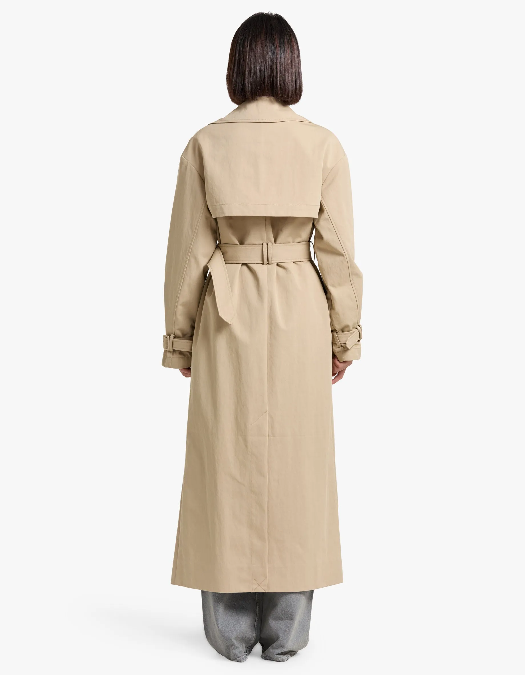 Kai Trench Coat - Khaki Beige