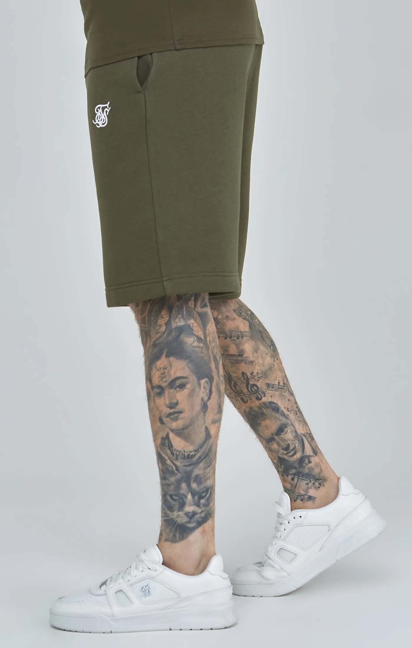 Khaki Essential Fleece Short