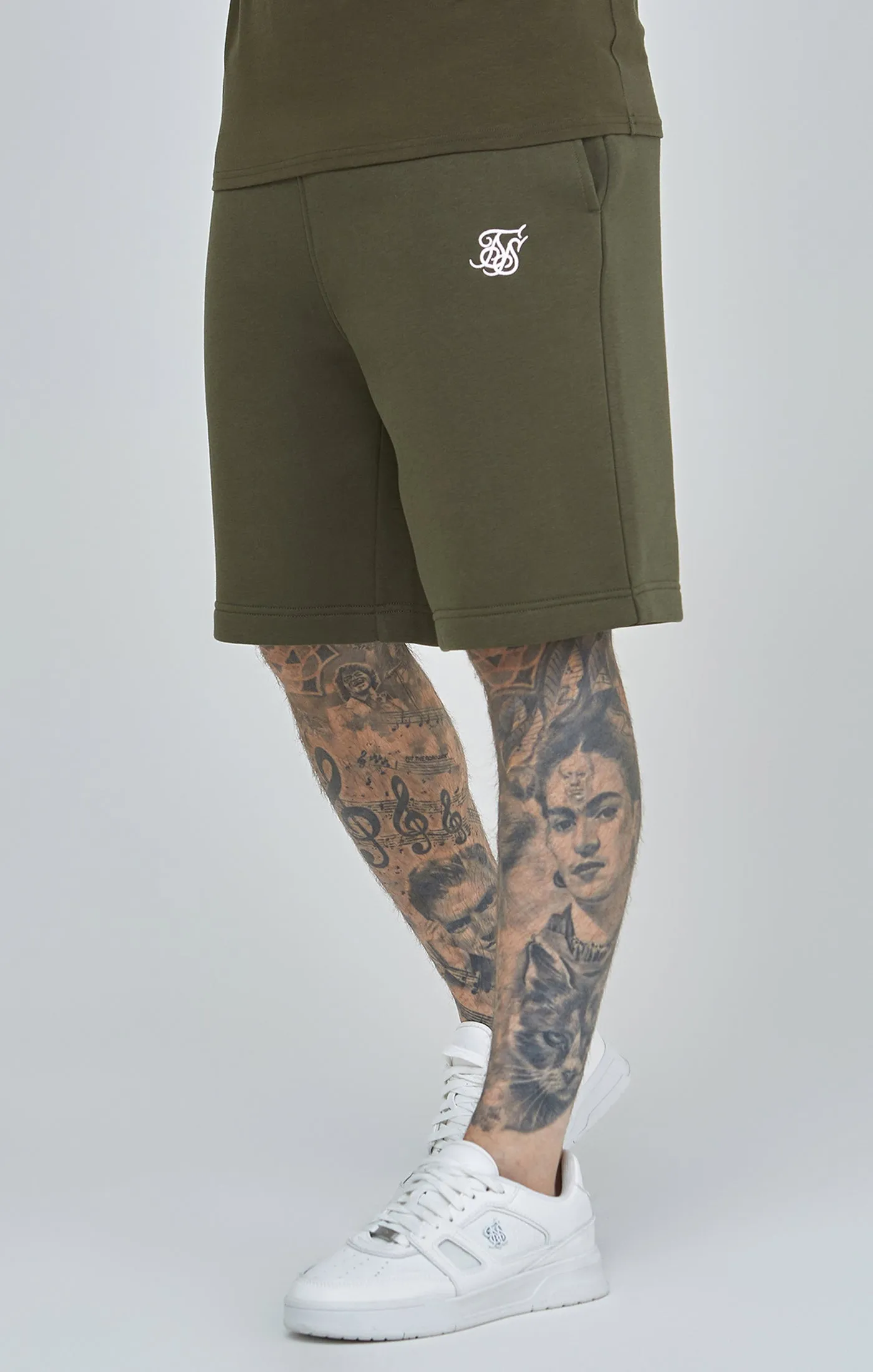 Khaki Essential Fleece Short