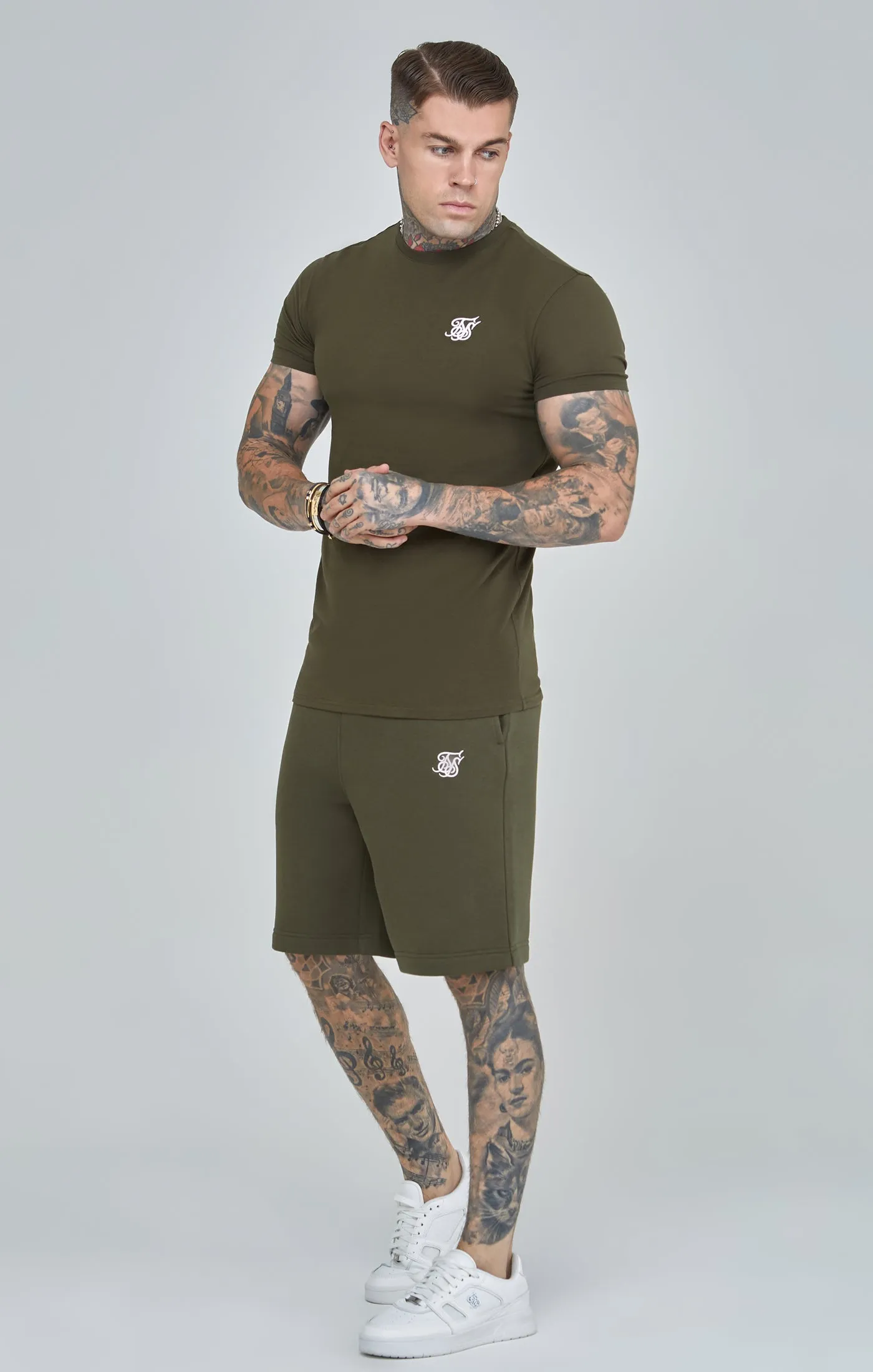 Khaki Essential Fleece Short