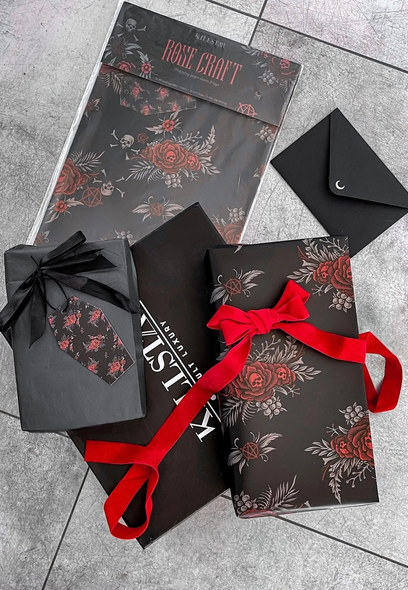 Killstar - Rose Craft Black - Wrapping Paper