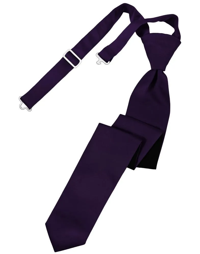 Lapis Luxury Satin Skinny Necktie