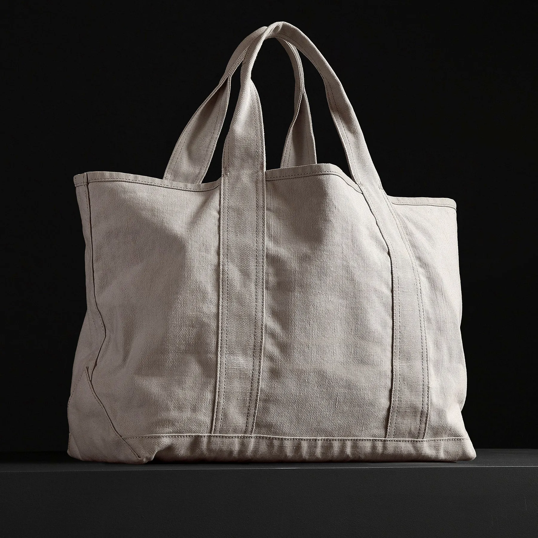 Large Canvas Tote - White