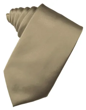 Latte Luxury Satin Necktie