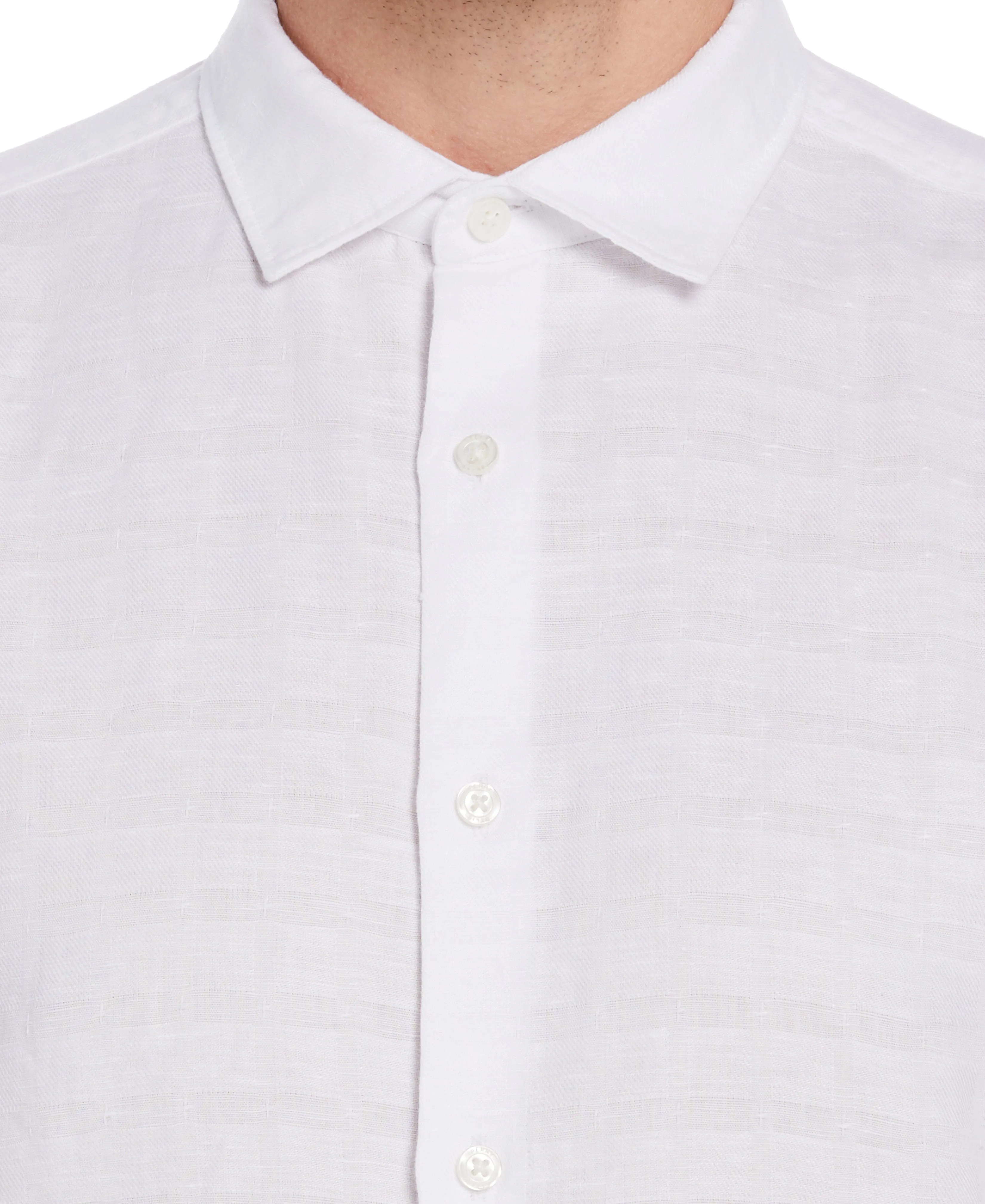 Linen Blend Textured Shirt