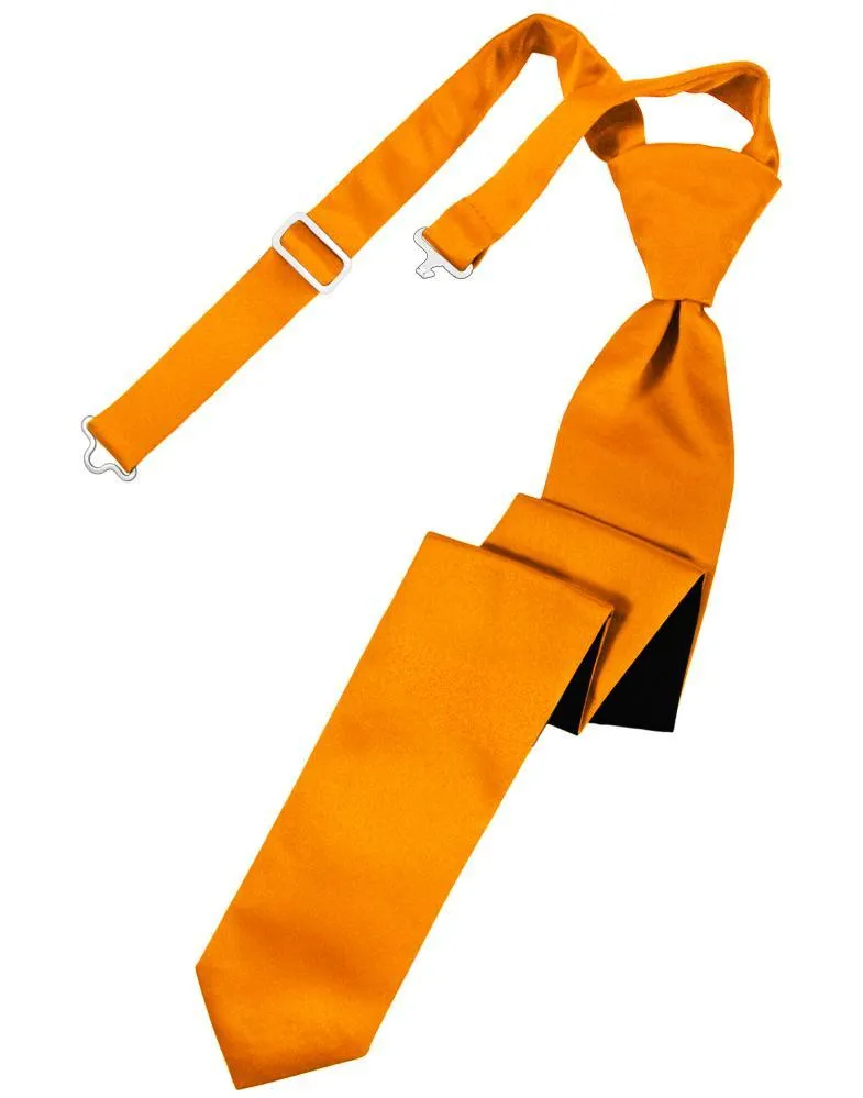 Mandarin Luxury Satin Skinny Necktie