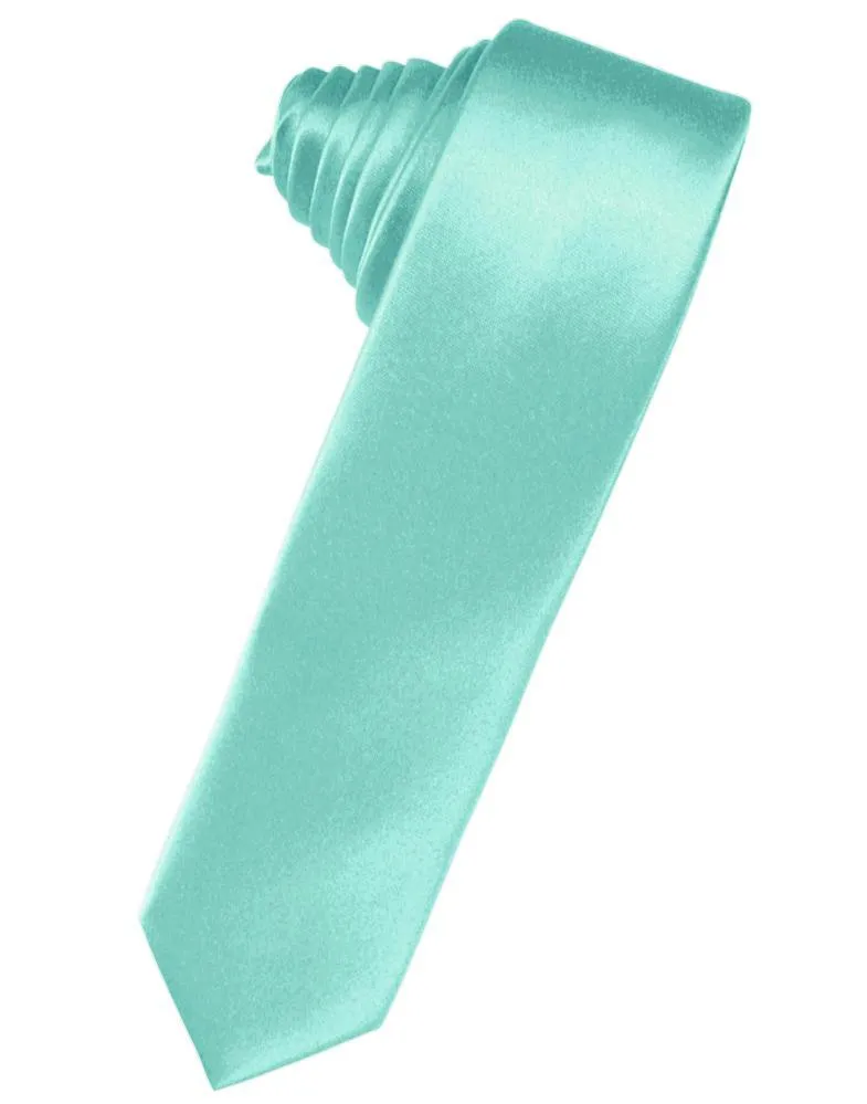 Mermaid Luxury Satin Skinny Necktie