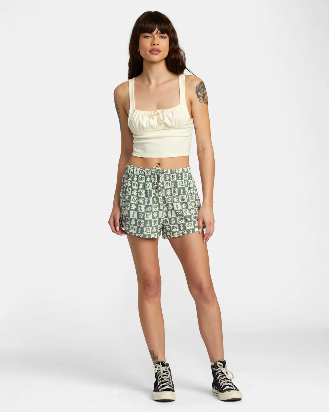 New Yume Printed Shorts - Jade