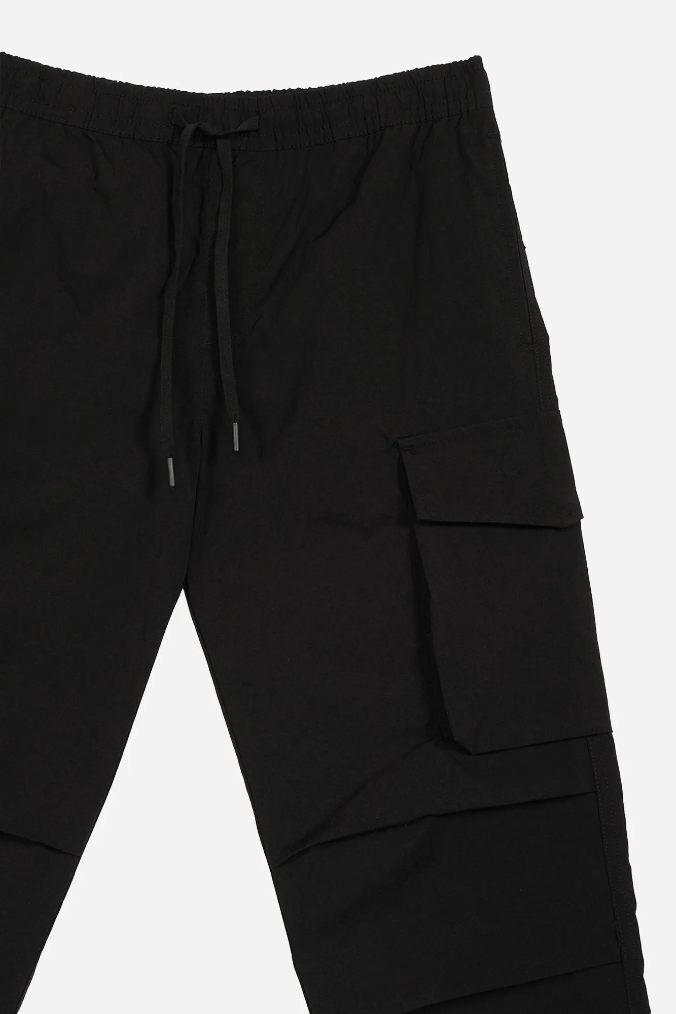 Nylon Straight Fit Cargo Trousers