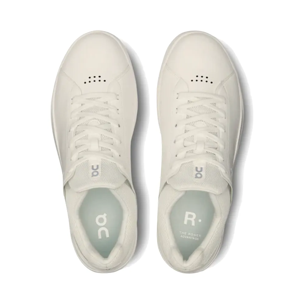 On Men's THE ROGER Advantage Sneaker in White/Undyed