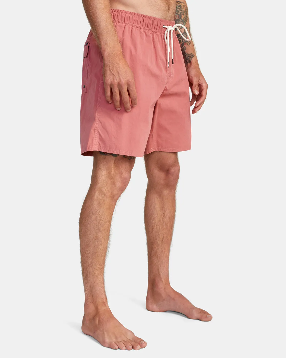 Opposites Elastic Waist 2 17 Boardshorts - Dusty Pink