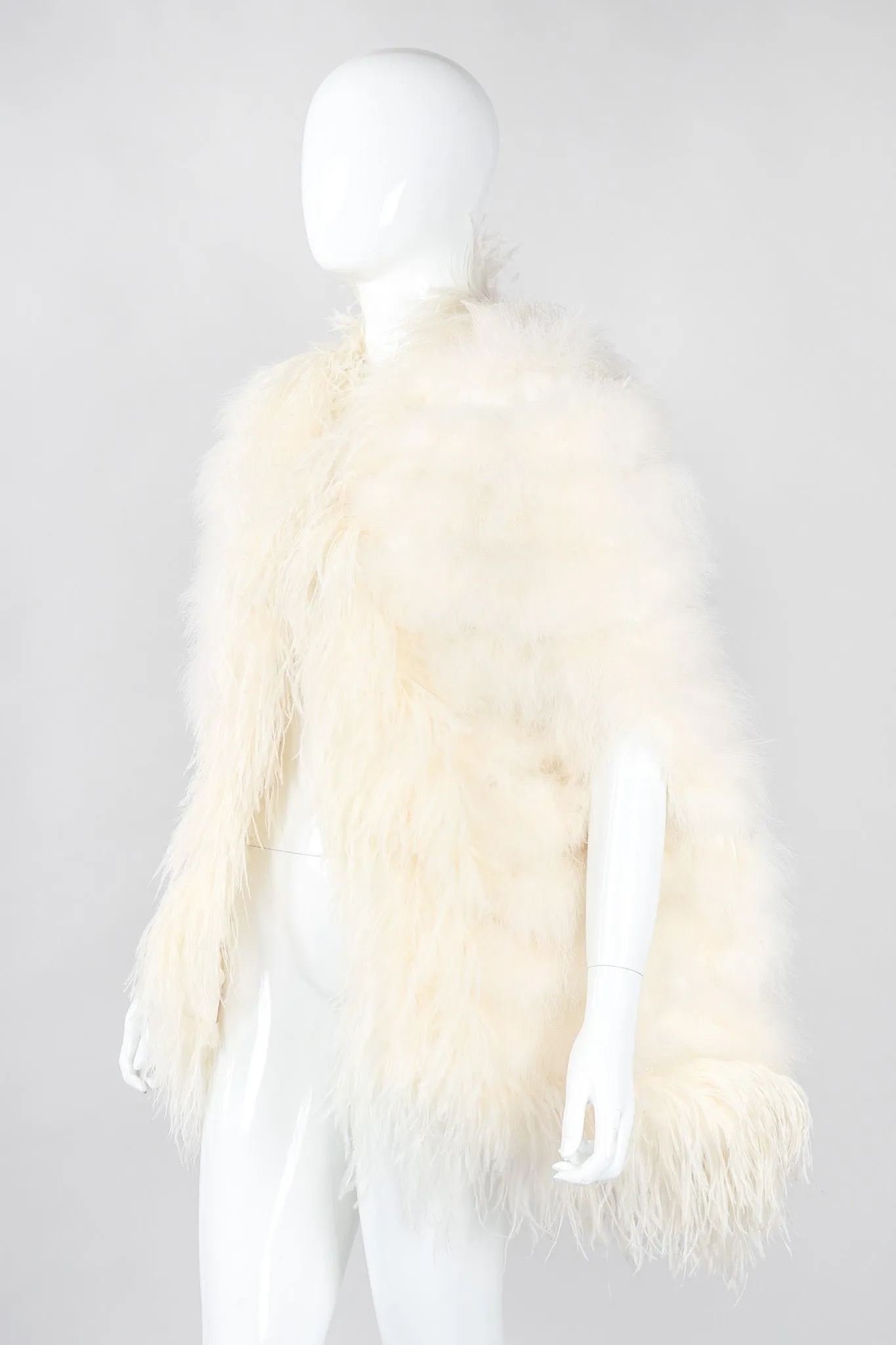 Ostrich Trimmed Marabou Cape