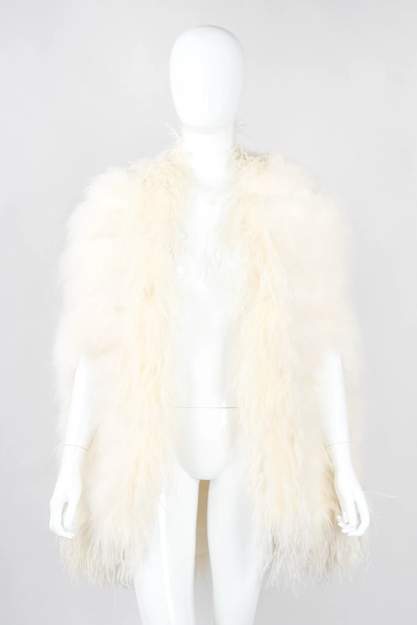 Ostrich Trimmed Marabou Cape