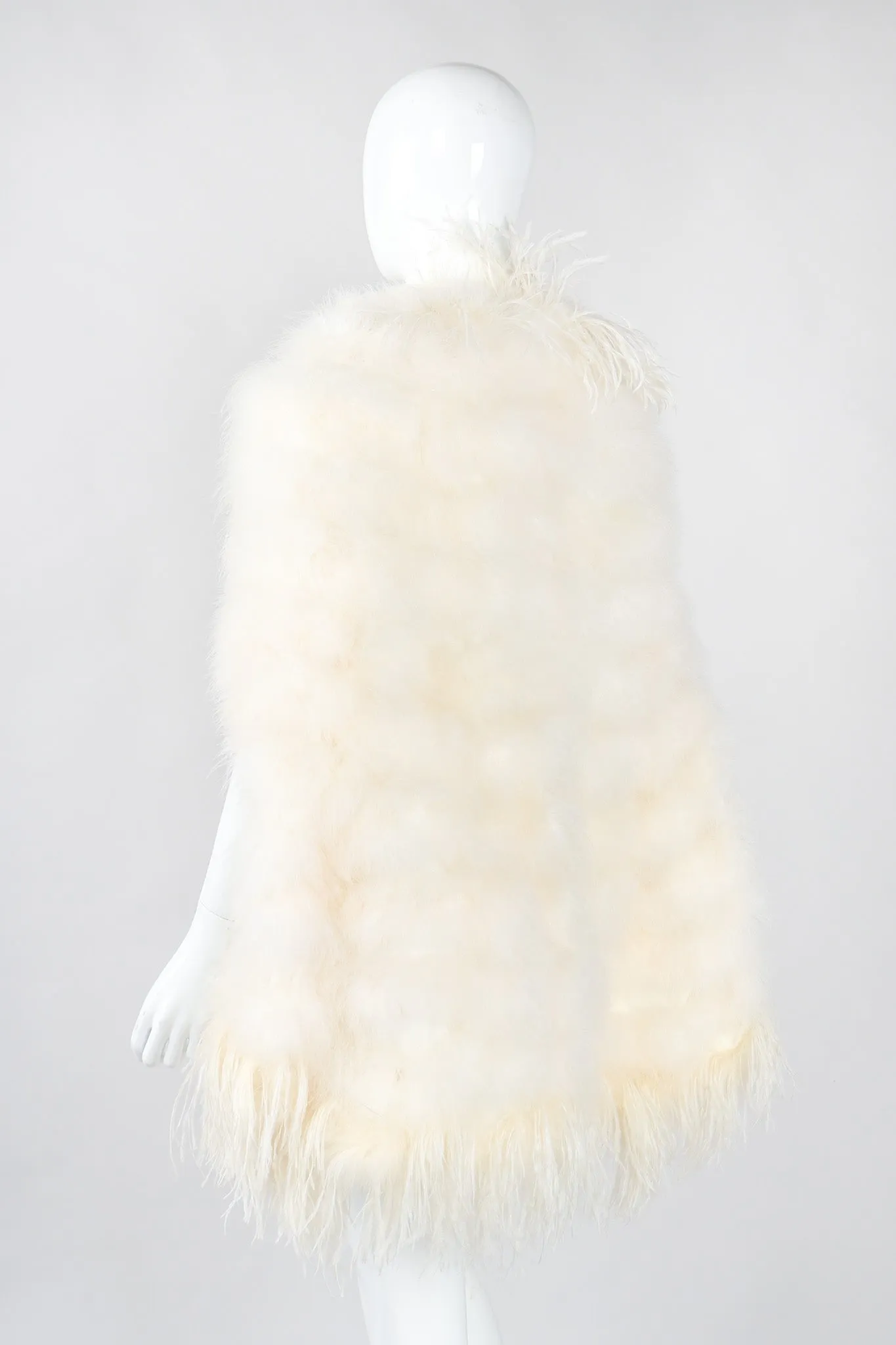 Ostrich Trimmed Marabou Cape