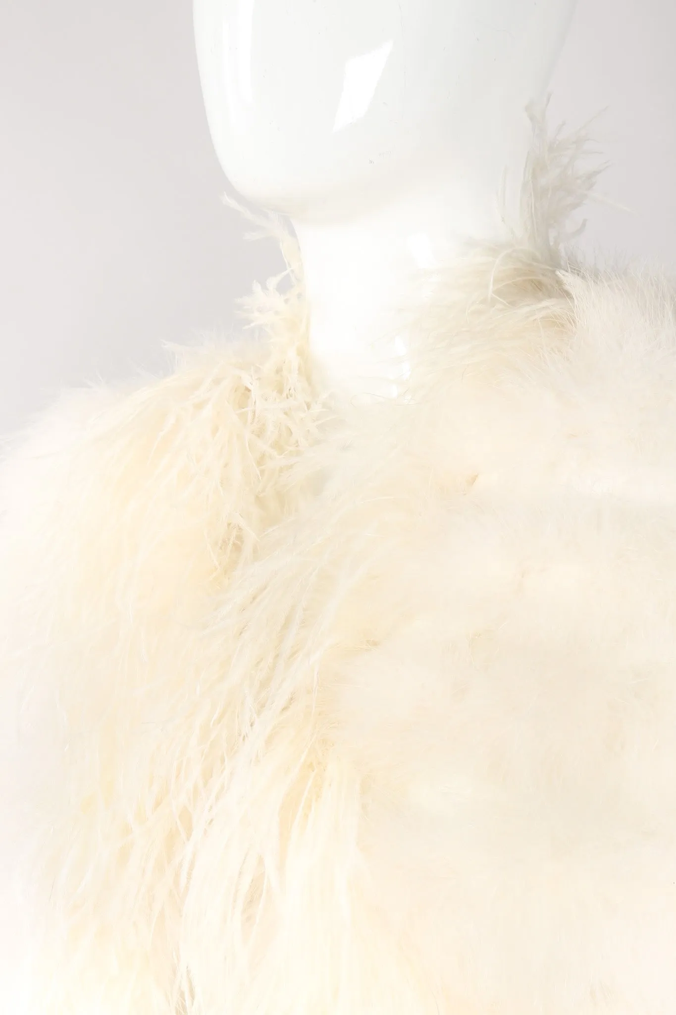 Ostrich Trimmed Marabou Cape