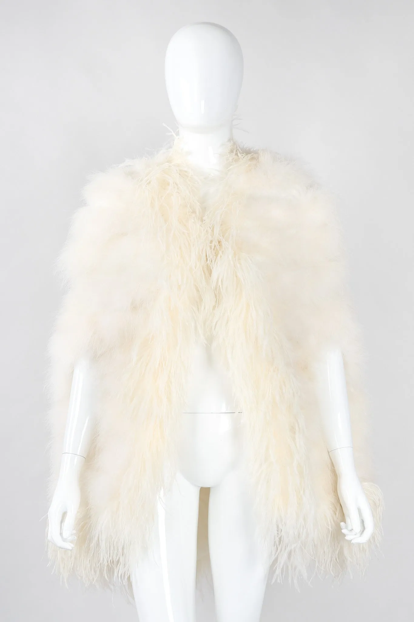 Ostrich Trimmed Marabou Cape