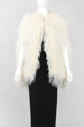 Ostrich Trimmed Marabou Cape