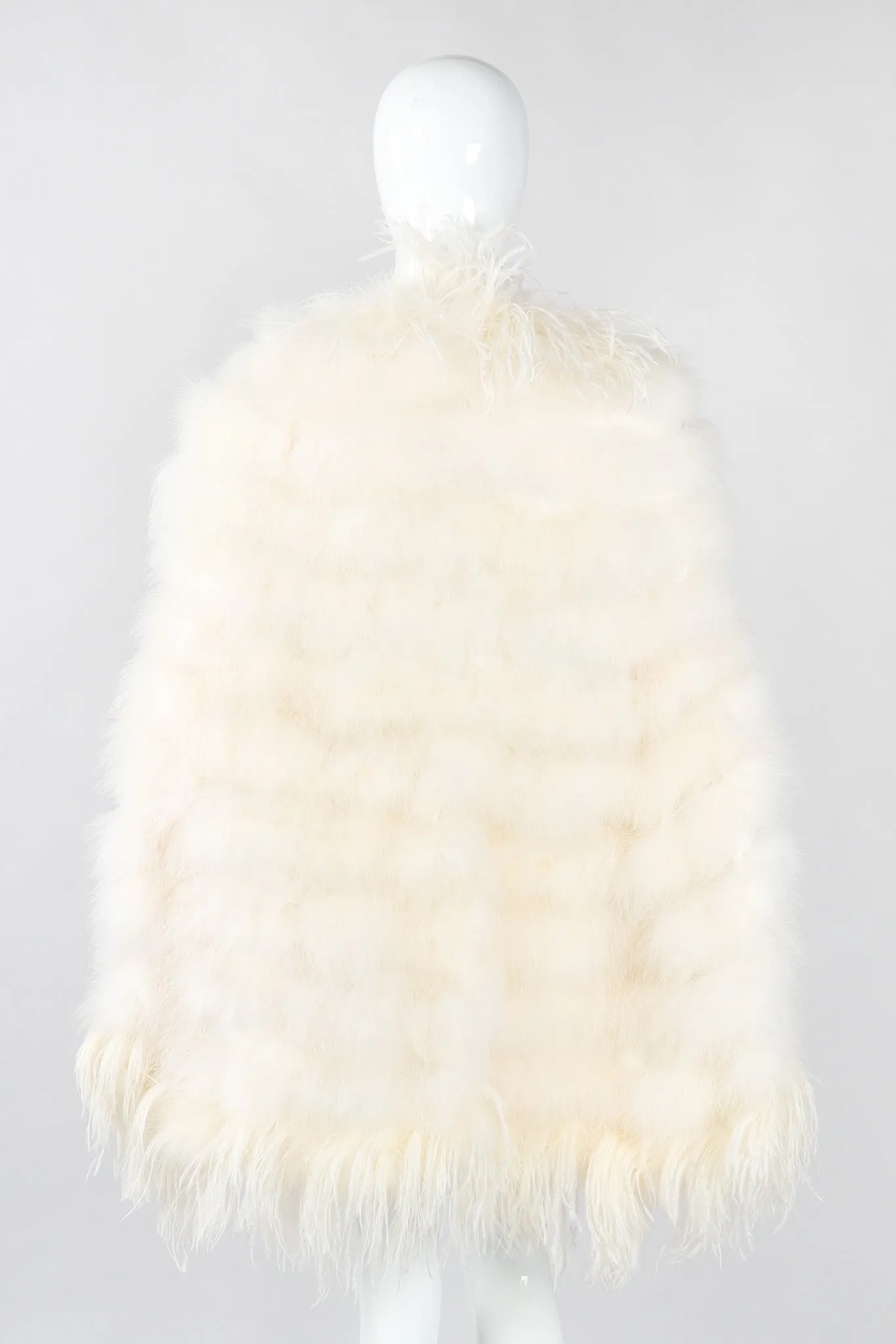 Ostrich Trimmed Marabou Cape