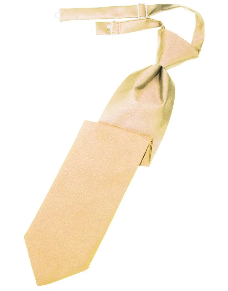 Peach Luxury Satin Necktie