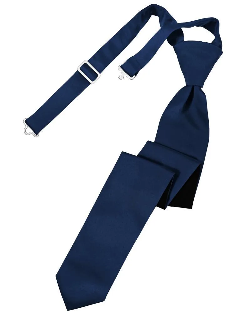 Peacock Luxury Satin Skinny Necktie