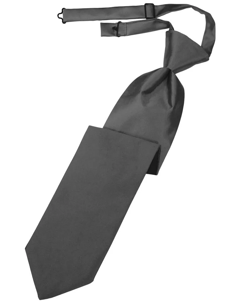 Pewter Luxury Satin Necktie