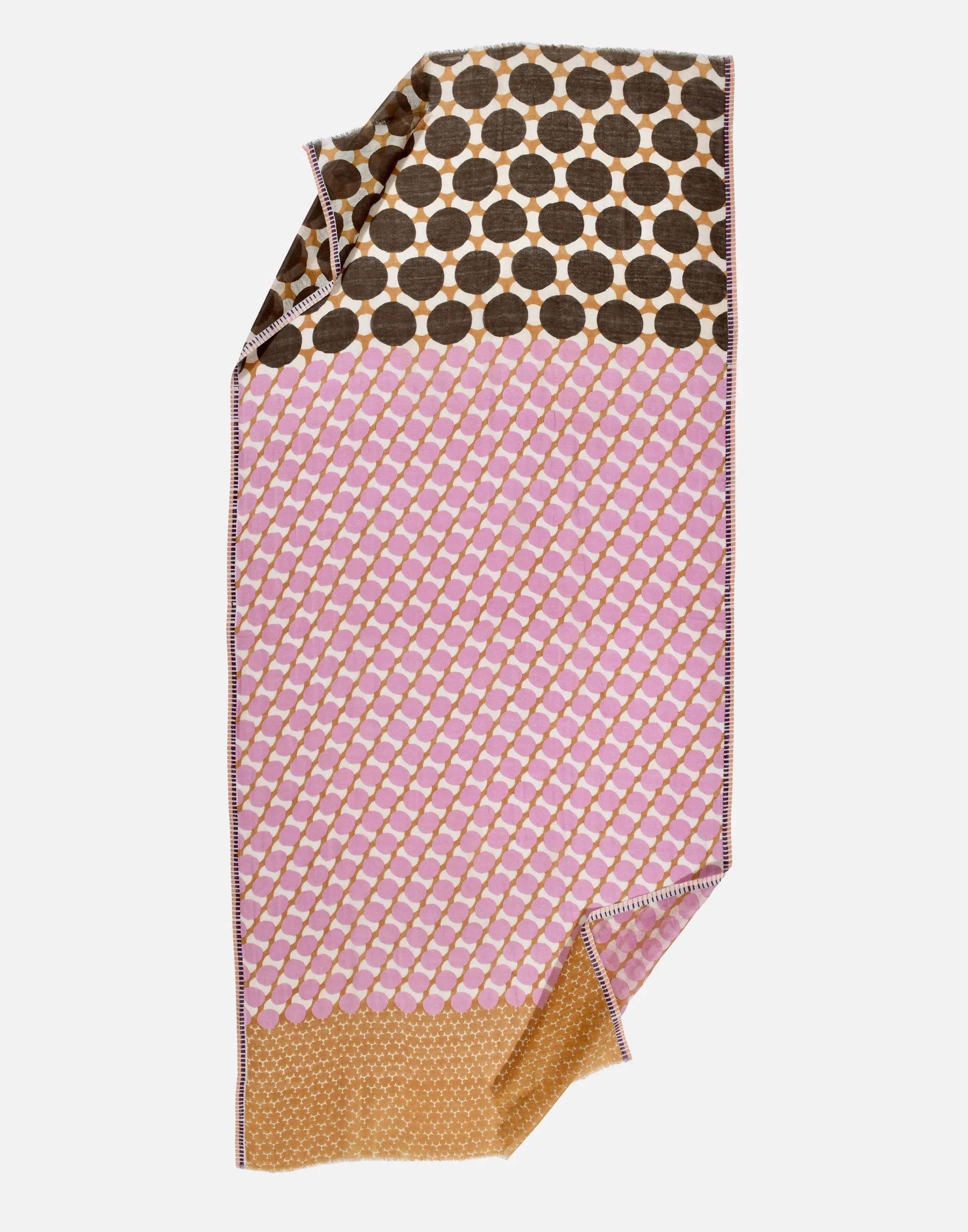 Pink Linen & Cotton Stole