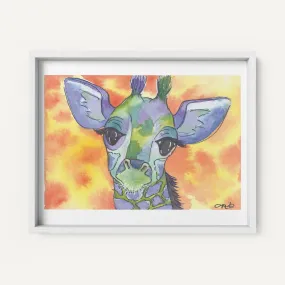 "Gerry the Giraffe" - Fine Art Print