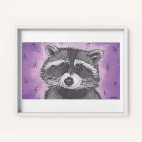 "Rocco the Racoon" - Fine Art Print