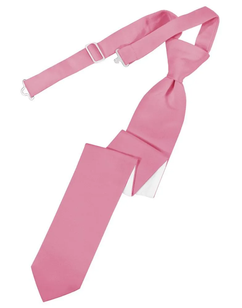 Rose Petal Luxury Satin Skinny Necktie