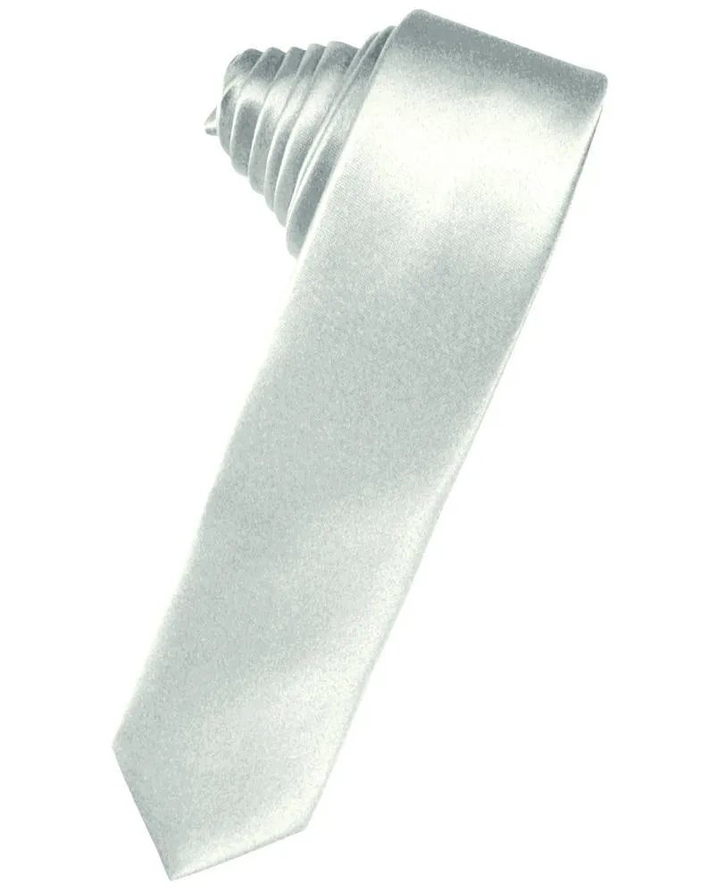 Sea Glass Luxury Satin Skinny Necktie