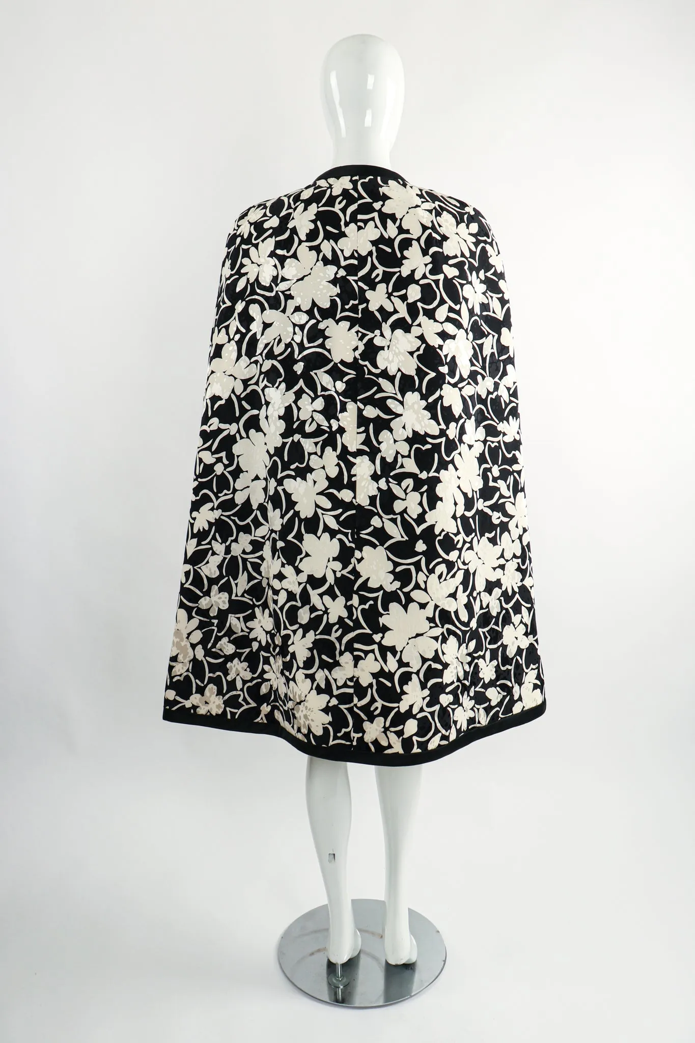 Silk Floral Bow Cape