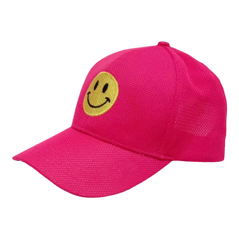 Smile Accented Mesh Baseball Cap