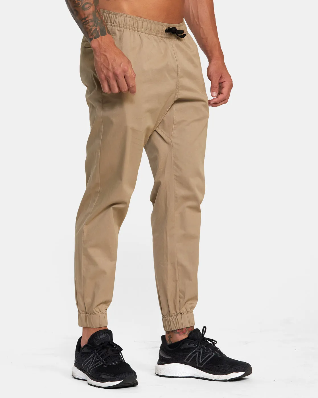 Spectrum Cuffed Track Pants - Dark Khaki