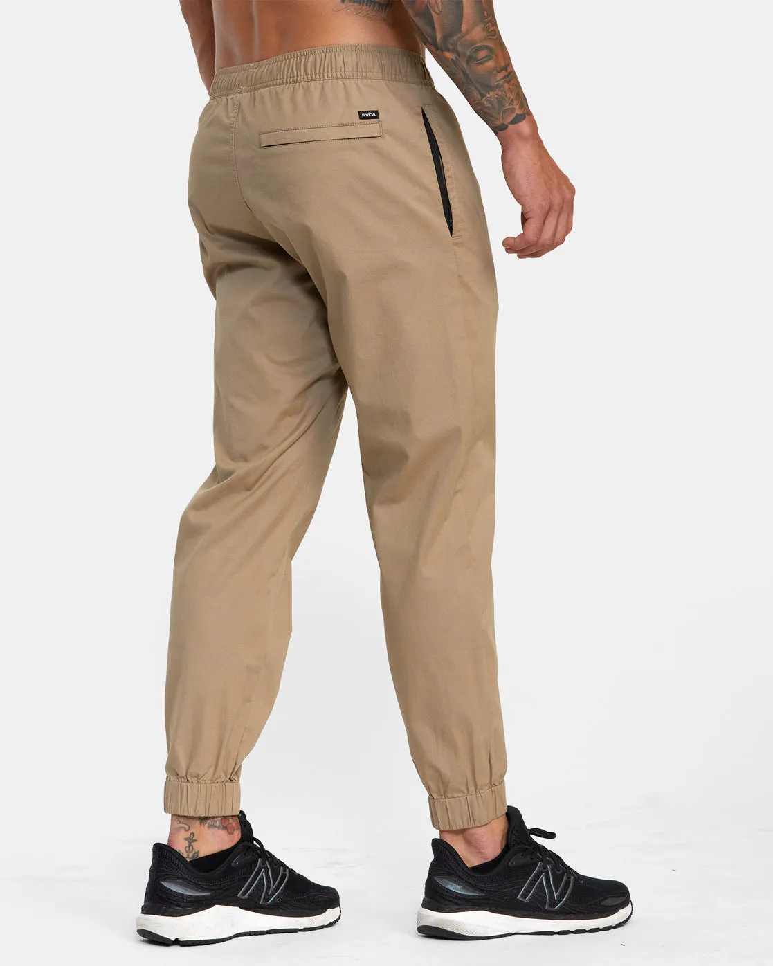 Spectrum Cuffed Track Pants - Dark Khaki