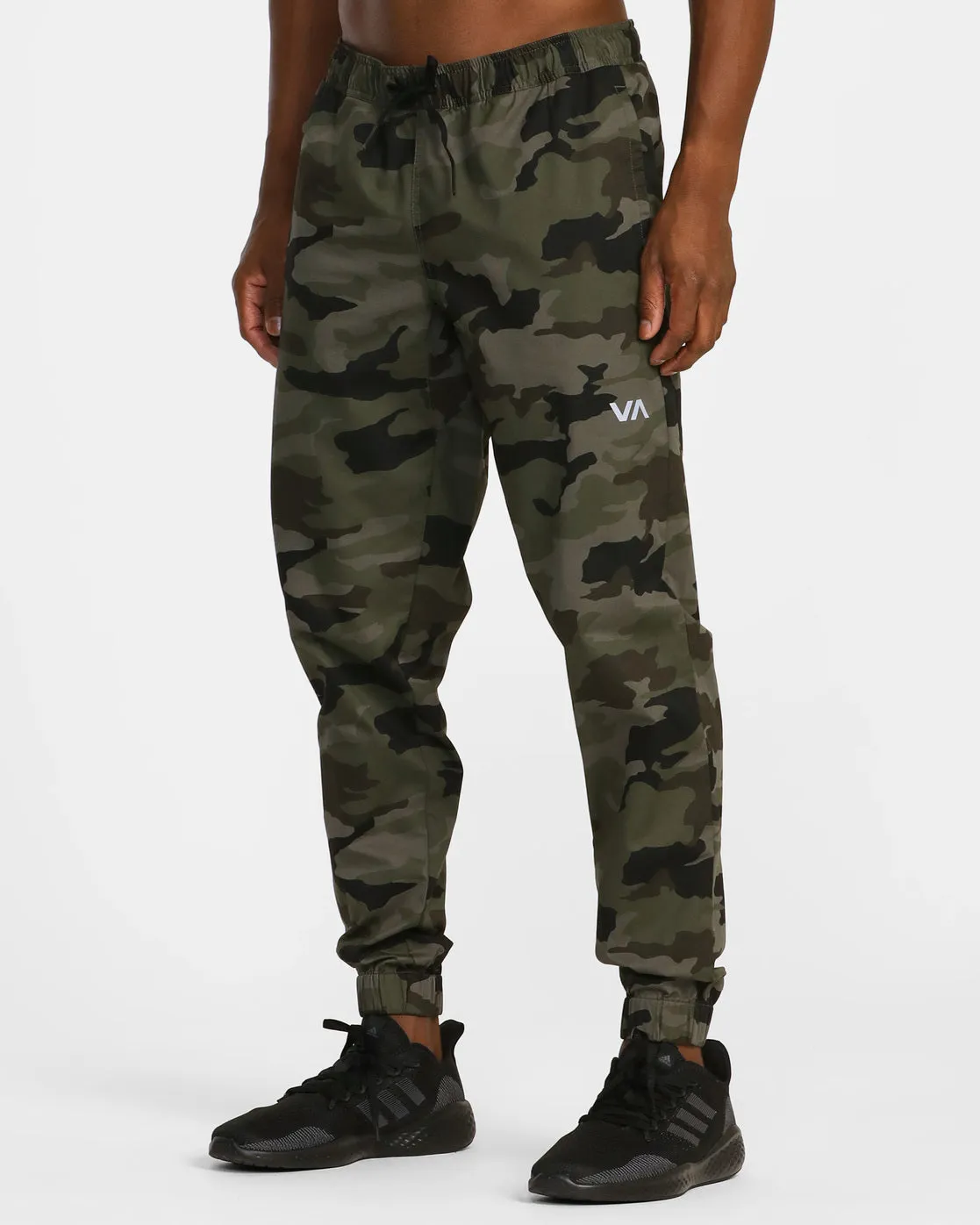 Spectrum Cuffed Track Pants - Green Camo Iii