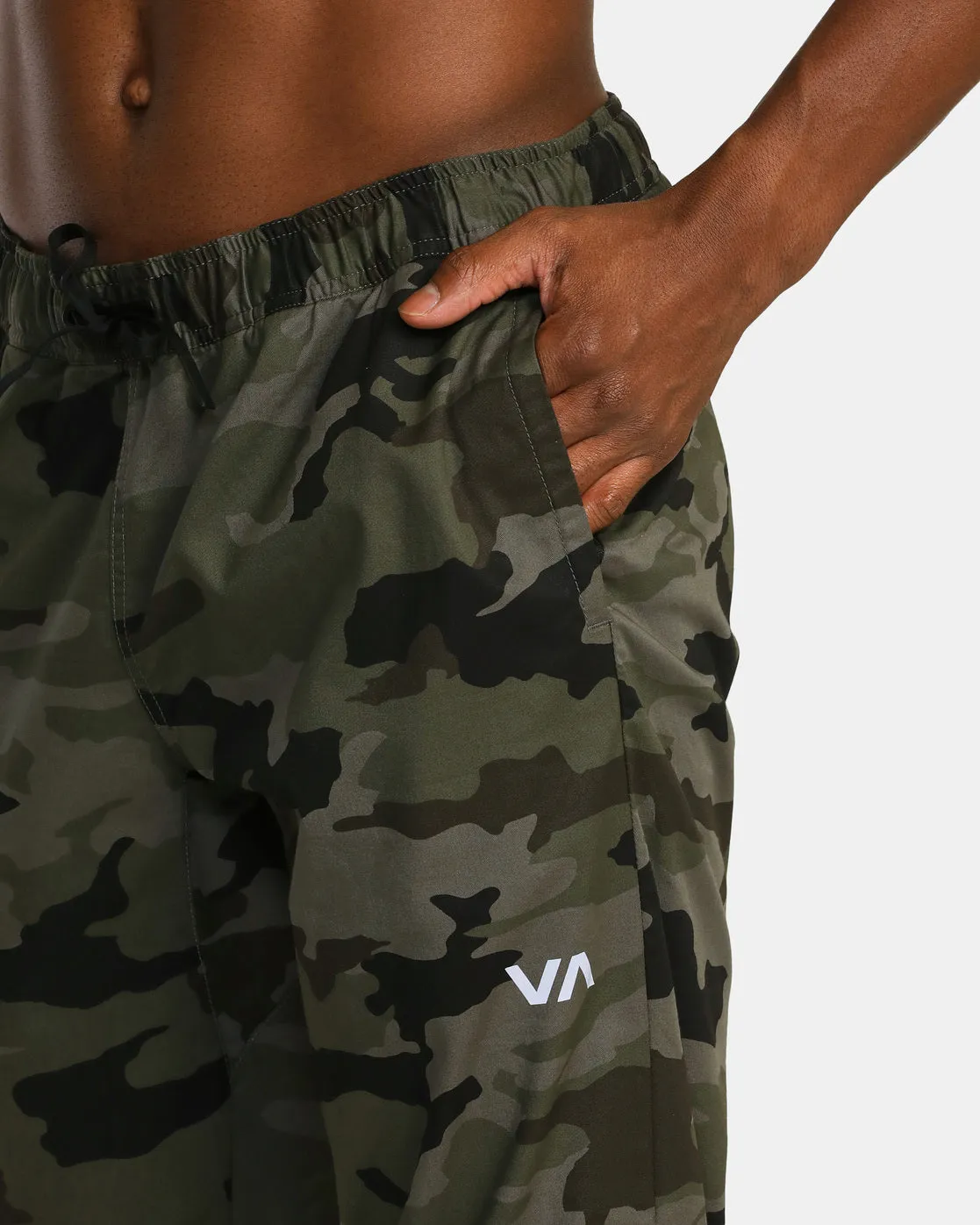 Spectrum Cuffed Track Pants - Green Camo Iii