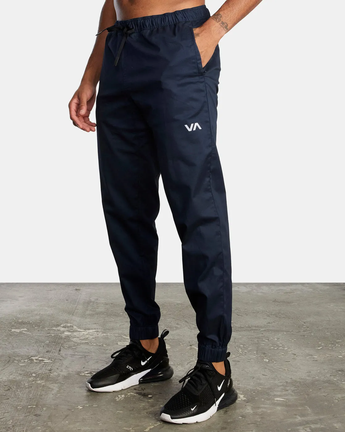 Spectrum Cuffed Track Pants - Navy