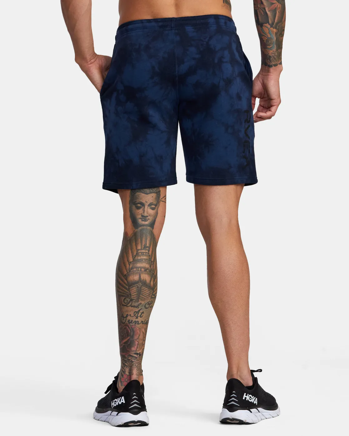 Sport IV 19 Shorts - Army Blue Tie Dye