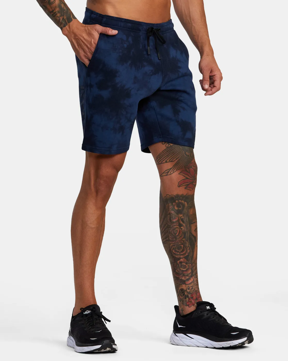 Sport IV 19 Shorts - Army Blue Tie Dye