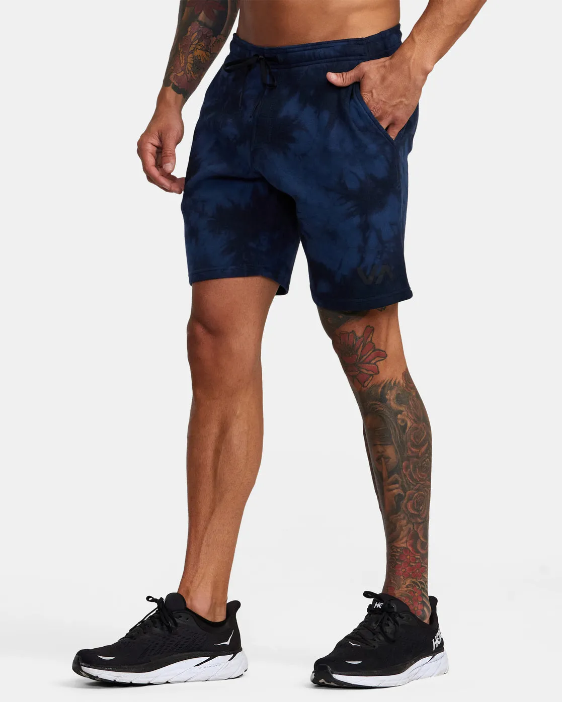 Sport IV 19 Shorts - Army Blue Tie Dye