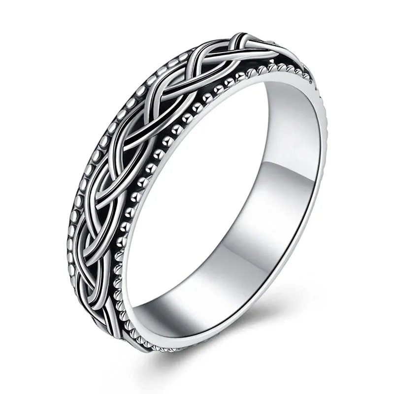 Sterling Silver Celtic Knot Spinner Ring