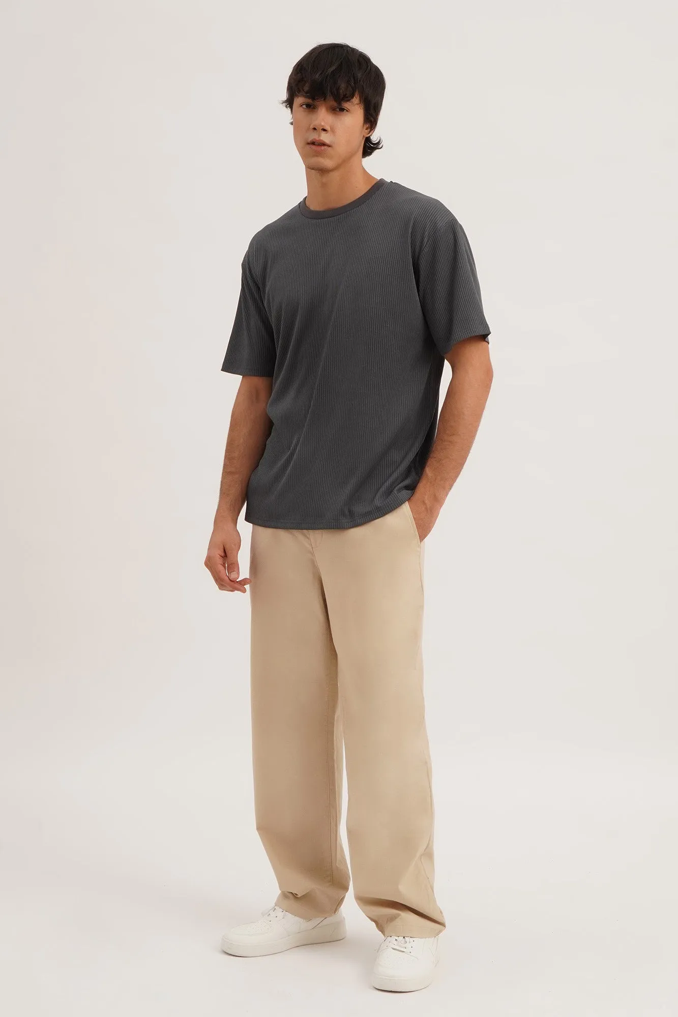 Straight Fit Linen Trouser